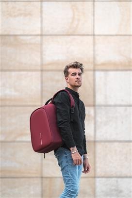 XDDESIGN BOBBY HERO Anti-theft Backpack in rPET material Red - Image 4